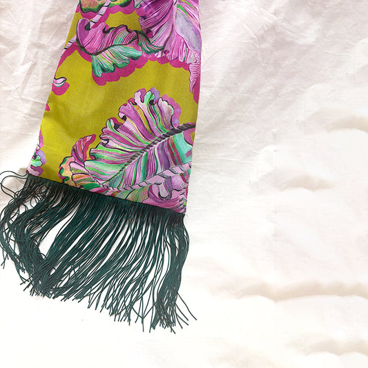 Ioli Olive Silk Luxury Handbag