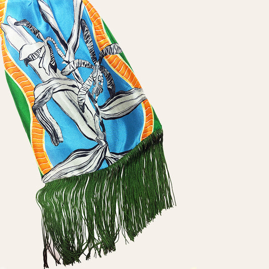 Lily Green & Ciel Silk Luxury Handbag