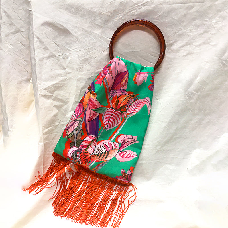 Euphoria Jade Silk Luxury Handbag