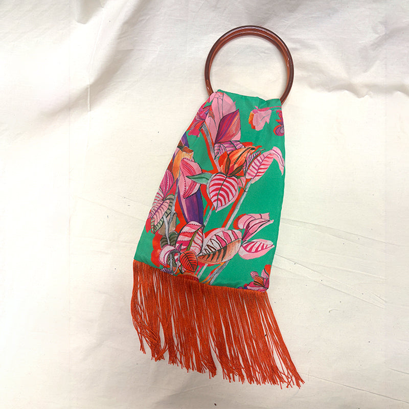 Euphoria Jade Silk Luxury Handbag - Eleni Malami