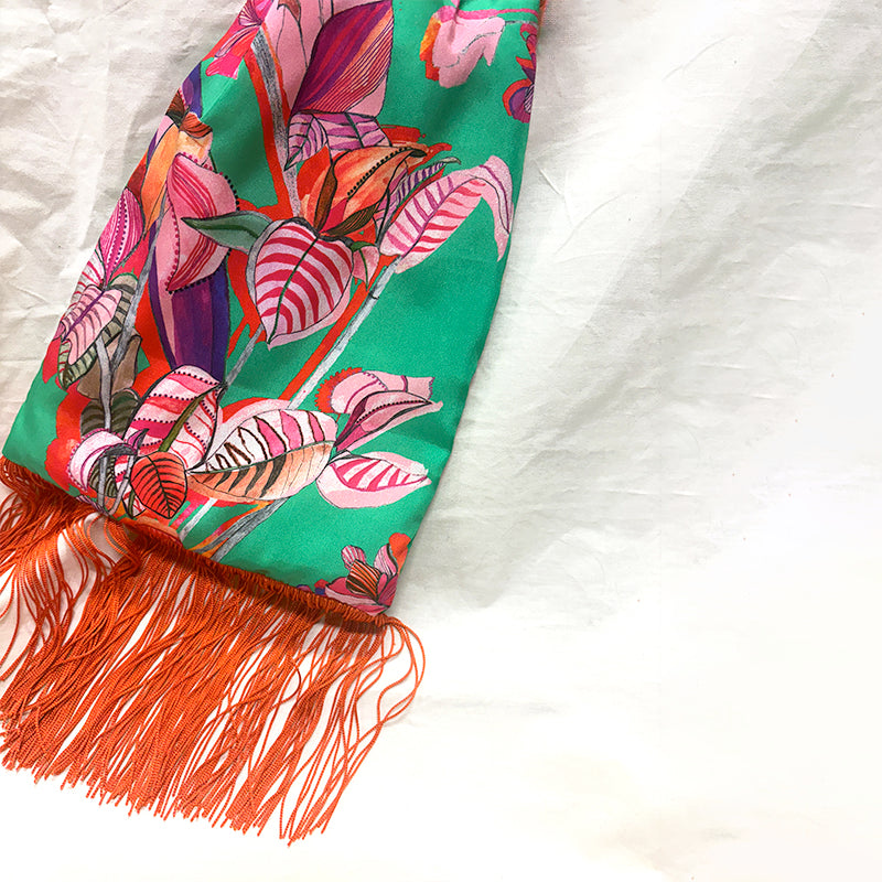 Euphoria Jade Silk Luxury Handbag