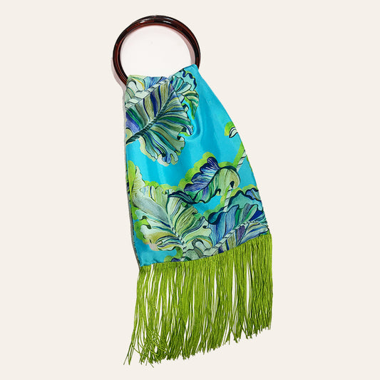 Ioli Ciel Silk Luxury Handbag