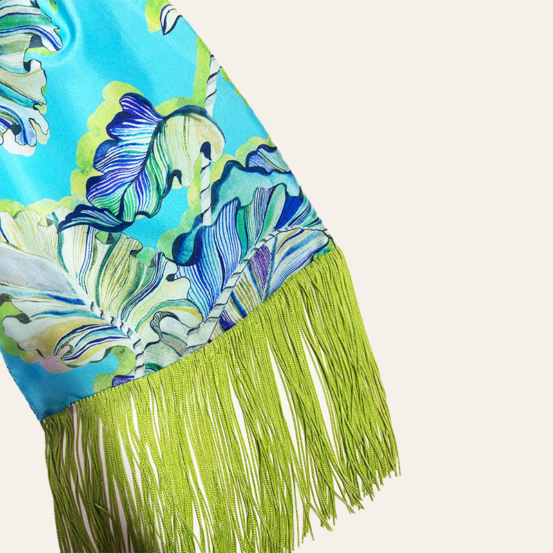 Ioli Ciel Silk Luxury Handbag - Eleni Malami