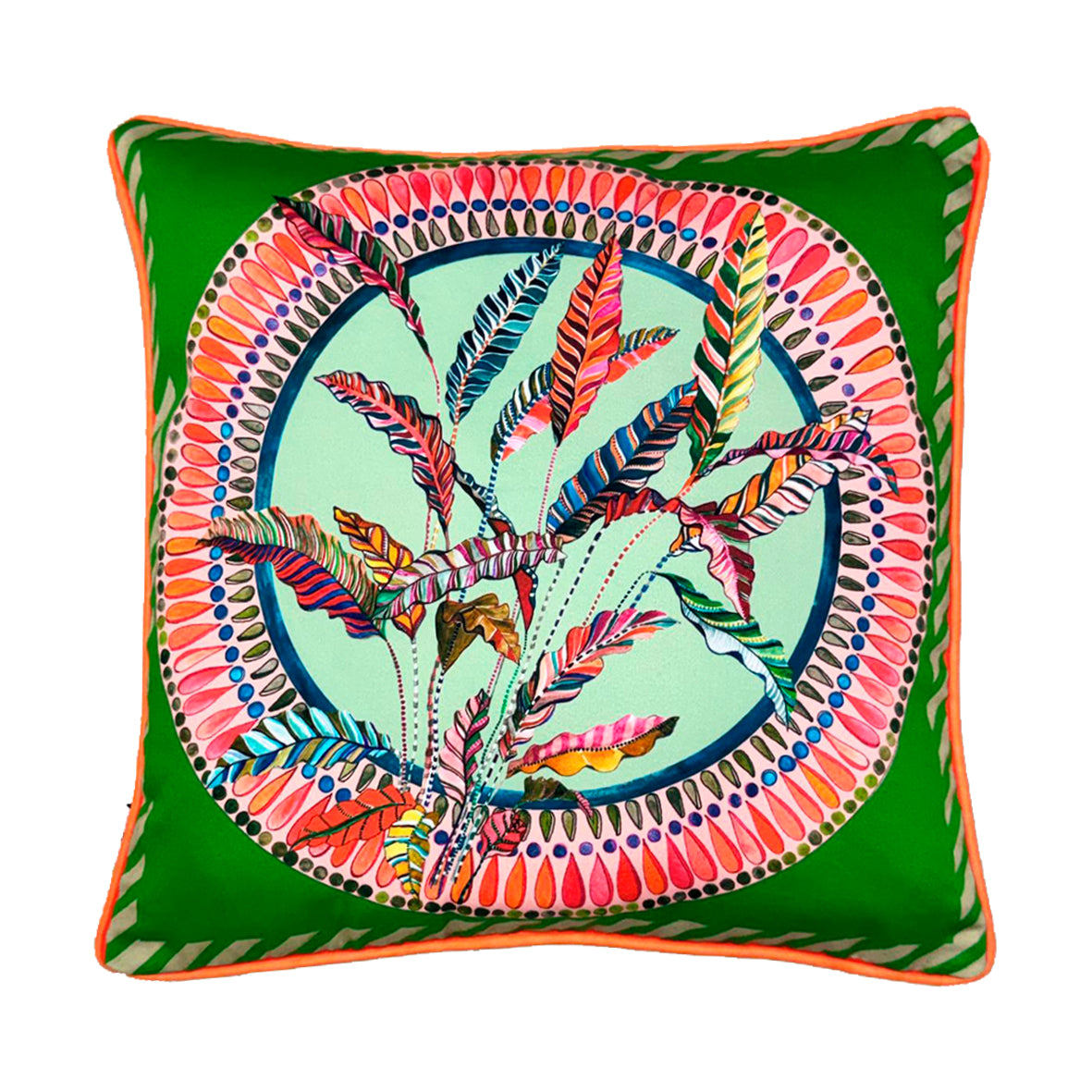 Sappho Green Cushion Cover - Eleni Malami