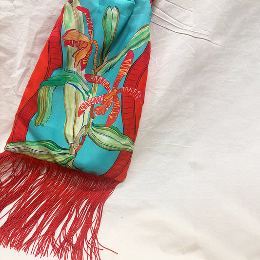 Tigerlily Azzure Silk Luxury Handbag