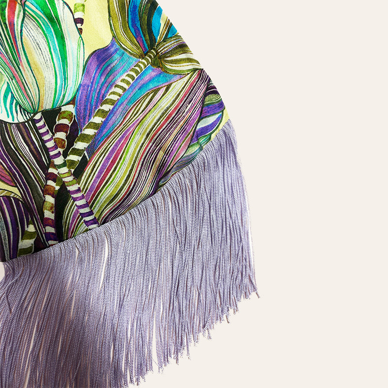 Tulip Lemon Silk Luxury Handbag - Eleni Malami