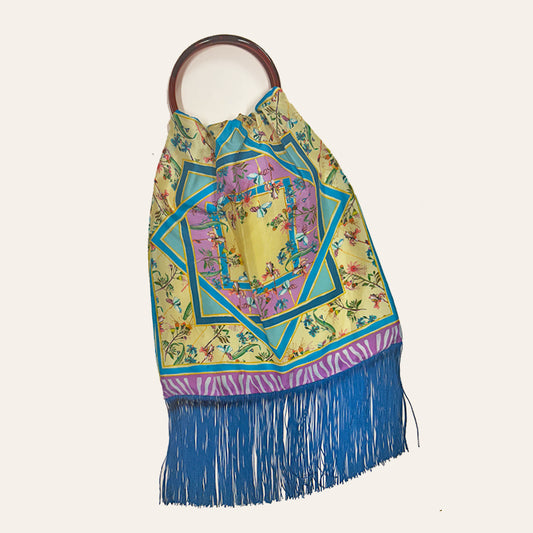 Elli Lemon Large Silk Luxury Handbag