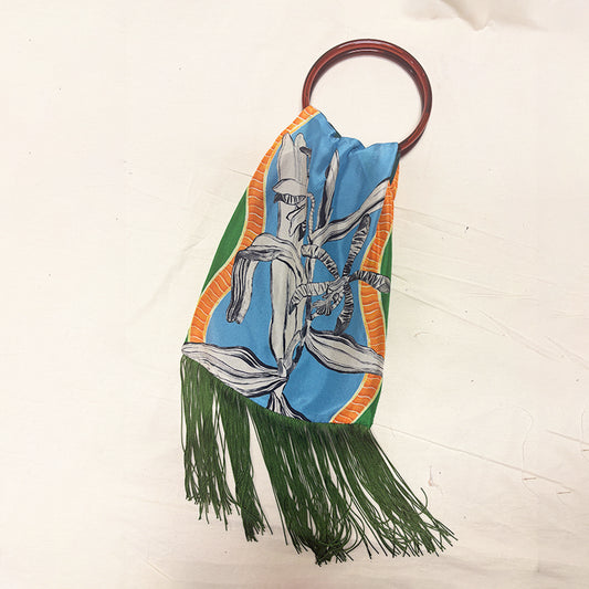 Lily Green & Ciel Silk Luxury Handbag