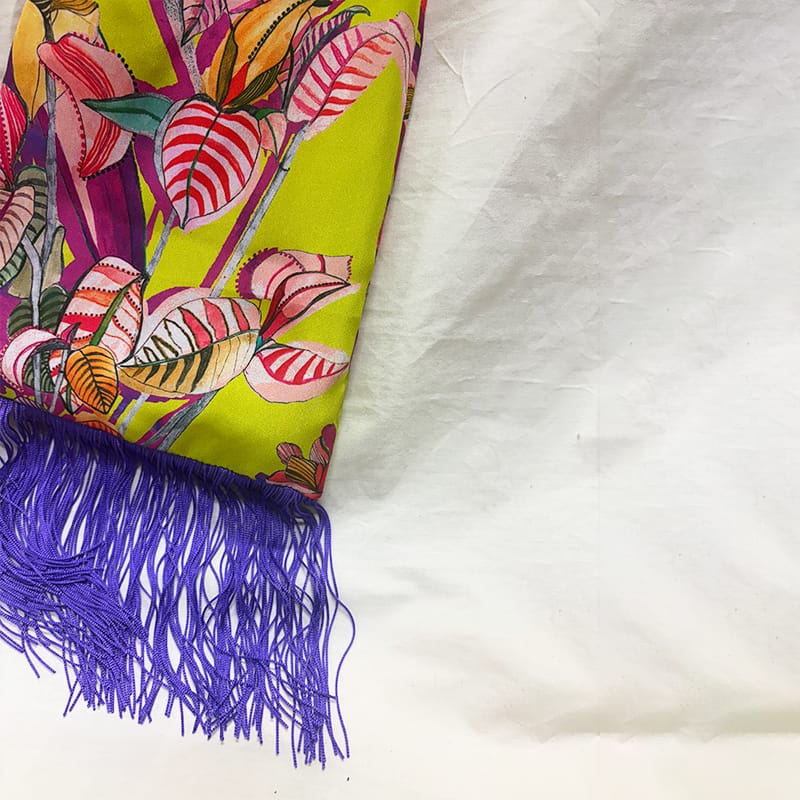 Euphoria Lime Silk Luxury Handbag Eleni Malami