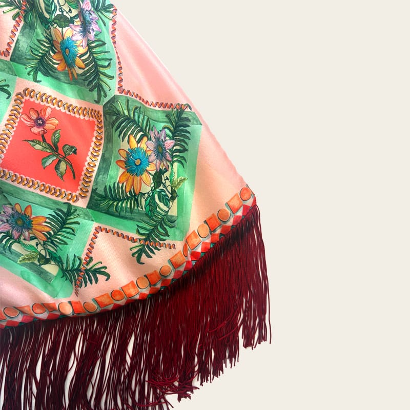 Faidra Peach Large Silk Luxury Handbag Eleni Malami