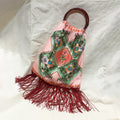 Faidra Peach Large Silk Luxury Handbag Eleni Malami