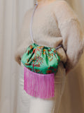 Ioli Aqua Luxury Cross Body Silk Handbag Eleni Malami