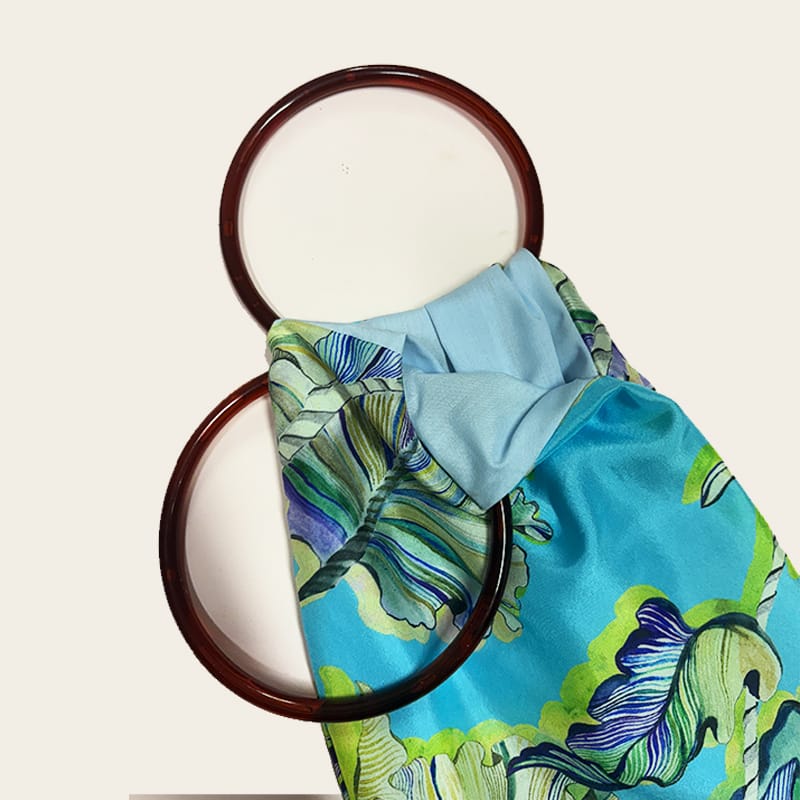 Ioli Ciel Silk Luxury Handbag Eleni Malami