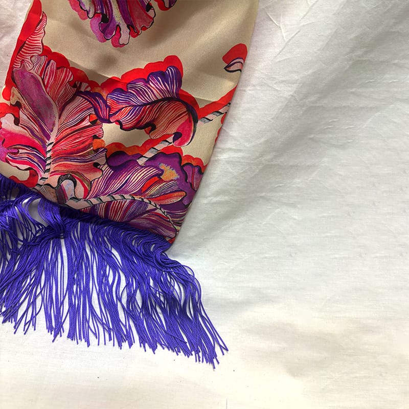 Ioli Cream Silk Luxury Handbag Eleni Malami