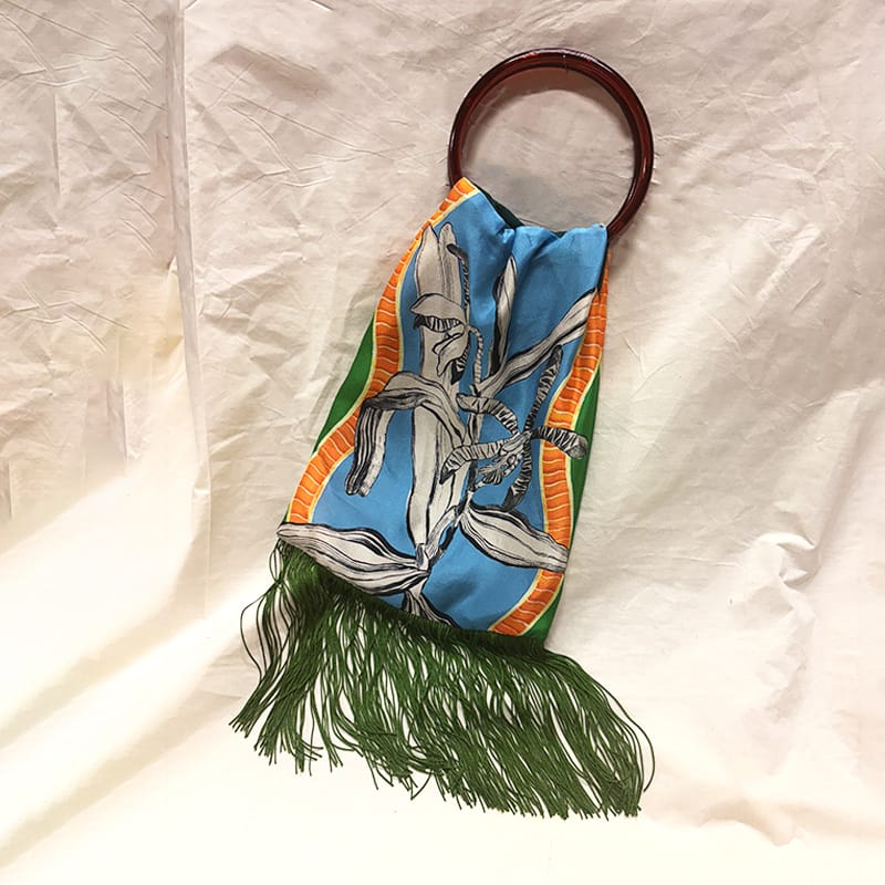 Lily Green & Ciel Silk Luxury Handbag Eleni Malami