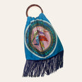 Margarita Turquoise Large Silk Luxury Handbag Eleni Malami