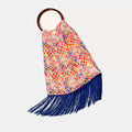 Talia Colourful Large Silk Luxury Handbag Eleni Malami
