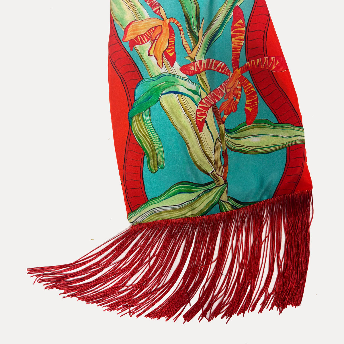 Tigerlily Azure Silk Luxury Handbag Eleni Malami