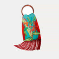Tigerlily Azure Silk Luxury Handbag Eleni Malami