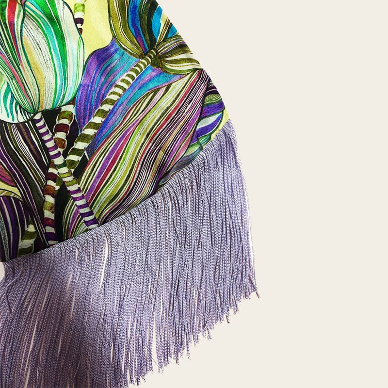 Tulip Lemon Silk Luxury Handbag Eleni Malami