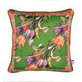Tulipa Sage Cushion Cover - Luxury Handmade Floral Print Eleni Malami